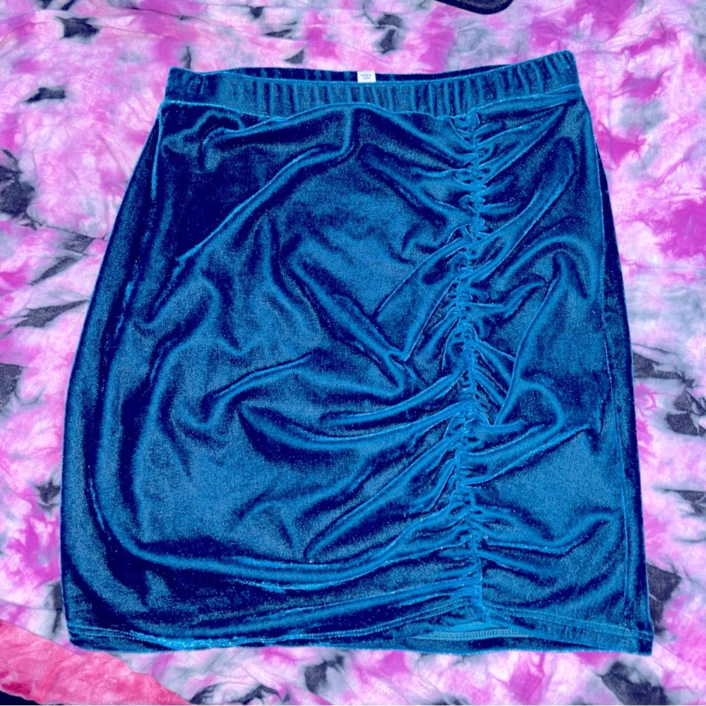 Privacy please mini skirt in dark teal size XS